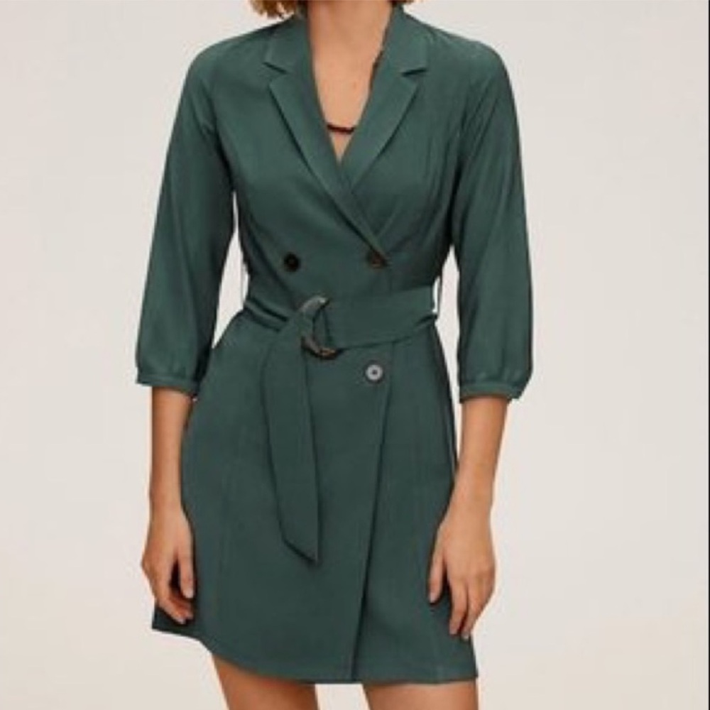 Evergreen Dress with Belt